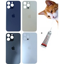SDT iPhone 14 Pro Max Arka Batarya Pil Kapağı Derin Mor (B7000 15 ml Yapıştırıcı)