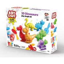 Art Craft 3D Dinozorlar Hamur Set 168 Gr.