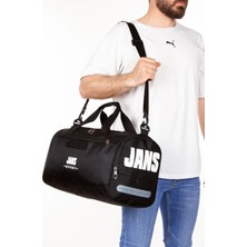 Unisex Siyah Ayakkabı Bölmeli Spor Çanta Fitness Sporcu Çantası Fitnes Çantası