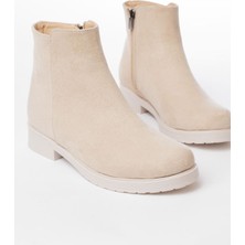 Arda Bej Süet Fermuarlı Günlük Kadın Bot Bayan Bot