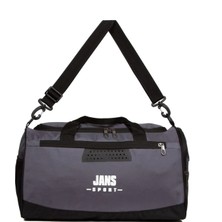 Derims Unisex Gri Ayakkabı Bölmeli Spor Çanta, Fıtness Çantası Klasik
