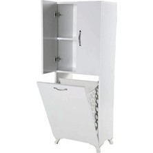 By Golden Kirli Çamaşır Sepetli Dolap