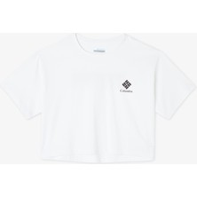 Columbia Csc Framed Halftone Kadın Beyaz Günlük T-SHIRT.100