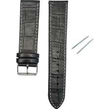 RC3004W Records Deri Kayış - Bl-W - 20MM