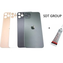 SDT iPhone 11 Pro Max Arka Batarya Pil Kapağı Uzay Grisi (B7000 15 ml Yapıştırıcı)