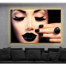 Marsilyan LED Işıklı Kanvas Tablo, 3D Dekoratif Baskılı Tablo Yapay Zeka Destekli Modern Tasarımlar 431