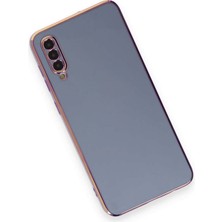 Newface Samsung Galaxy A70 Kılıf Volet Silikon - Mavi 13