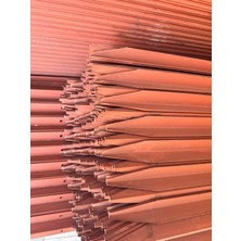 Fay-Tel Bahçe Çit Direği 40X40X3 mm 170 cm 10 Adet - Antipas Boyalı-Delikli-Sivri Uçlu