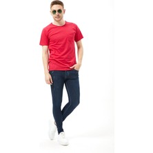 Alp Sıfır Yaka Flamlı Cepli Tişört %100 Cotton