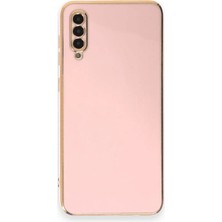 Newface Samsung Galaxy A70 Kılıf Volet Silikon - Pembe 13