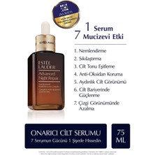 Estee Lauder Gece Bakımının Mucizevi İkilisi Onarıcı Set - Serum 75ml, Bounce Crème 50ml