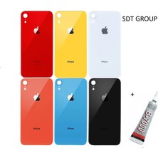 SDT iPhone Xr Arka Batarya Pil Kapağı Kırmızı (B7000 15 ml Yapıştırıcı)