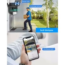 Ventus Max Wifi 6mp Dual Lens Hareketli Gece Görüş Insan Takibi Sesli Türkçe App Akıllı Kamera + Adaptör