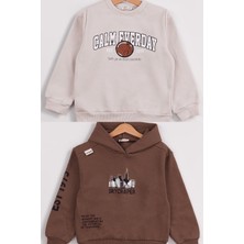 Harika Kids Erkek Çocuk 2'li Paket Basic Sweatshirt