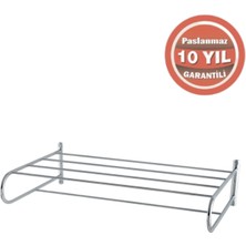 Çelik Banyo Paslanmaz Pirinç Bella Tel Raf Havluluk 45 cm