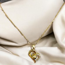 Wisteria Jewelry 100 Dilde Seni Seviyorum Yazılı Gold Çelik Kolye 316L