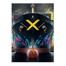 Tablomega Grafiti ve Modern Gemi Mdf Poster 25CMX 35CM