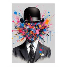 Tablomega Sanat Patlaması Adam Dekoratif Ahşap Tablo 35CM X50CM