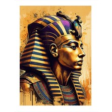 Tablomega Firavunun Altın Bakışı Modern Mdf Tablo 35CM X50CM