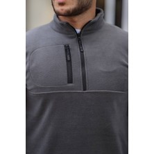 Roberto Bornova Polar Yarım Fermuar Sweatshirt