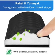 Klassegear Klavye ve Fare Bilek Desteği Seti, Memory Foam, Ergonomik Bilek Pedi, Kaymaz Tabanlı