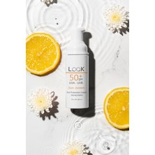 Look Güneş Koruyucu Krem Spf 50+ UVA UVB Nemlendirici Aloe Vera Jel Pentavitin Besleyici Vitamin B5 E 50 ml