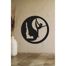 Emach Dizayn Pilates Yin Yang Duvar Dekoru Siyah