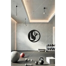 Emach Dizayn Pilates Yin Yang Duvar Dekoru Siyah