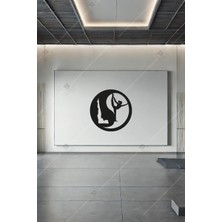 Emach Dizayn Pilates Yin Yang Duvar Dekoru Siyah