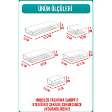 Fithome 5 Parça Modüler Çekmece Düzenleyici Kepçelik ve Bıçak Organizer