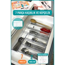 Fithome 7 Parça Modüler Mutfak Kaşıklık ve Çekmece Içi Düzenleyici Organizer Set