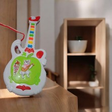 Elit Renkli Işıklı Müzikli Eğitici Oyuncak Gitar