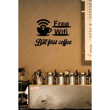 Emach Dizayn Cafe Free Wifi Temalı Duvar Dekoru