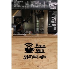 Emach Dizayn Cafe Free Wifi Temalı Duvar Dekoru