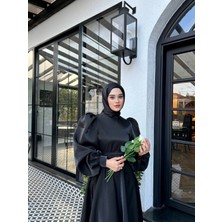 By Atelier Siyah Simli Hazel Tesettür Abiye