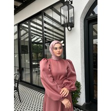 By Atelier Gül Kurusu Simli Hazel Tesettür Abiye