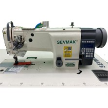 Sevmak SK-4420-D4 Elektronik Direct Drive Iplik Kesicili Çift Papuç Çift Iğne Dikiş Makinası