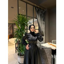 Siyah Cindy Tesettür Abiye