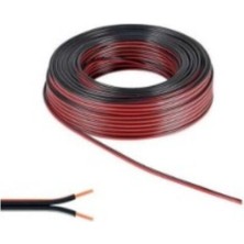 Bitişik Kordon Kablo Siyah 100 Metre