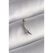 Shopzum 316L Çelik Gümüş Renk Çivi Model Piercing