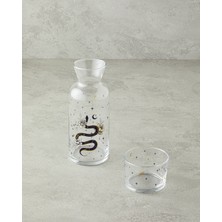 English Home Talisman Snake Cam Başucu Sürahi 700 ml + 220 ml Şeffaf