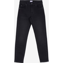Mustang Yüksek Bel Dar Paça Slim Fit Antrasit Kadın Denim Pantolon Shelby Slım