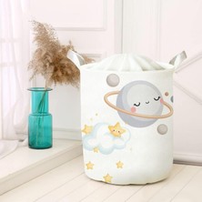 Store Amaçlı Oyuncak Saklama Kutusu Kirli Çamaşır Piknik Sepeti Katlanır Düzenleyici Keçe Model 40022