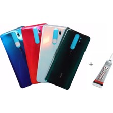 SDT Redmi Note 8 Pro Arka Batarya Pil Kapağı Beyaz (B7000 15 ml Yapıştırıcı)
