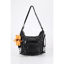 Ççs Kadın Sırt ve Omuz Çantası 17488 Siyah