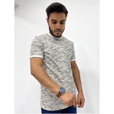 Erkek Renkli Desenli Kısa Kollu Tişört
