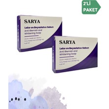 Sarya ve Beyazlatıcı Sabun 100 gr Arbutin, Salisilik Asit, Kojik Asit, Vitamin E (2'li Paket)