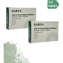 Sarya Siyah Nokta Sabunu Çay Ağacı Glikolik Asit Salisilik Asit Propolis (2'li Paket)