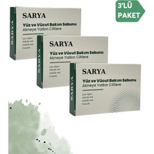 Sarya Siyah Nokta Sabunu Çay Ağacı Glikolik Asit Salisilik Asit Propolis (3'lü Paket)