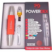 Powerdex Çift Uçlu 6 Işıklı 20W 500LÜMEN Uv El Feneri